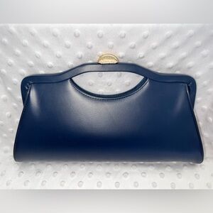 Elegant Navy Blue Handbag